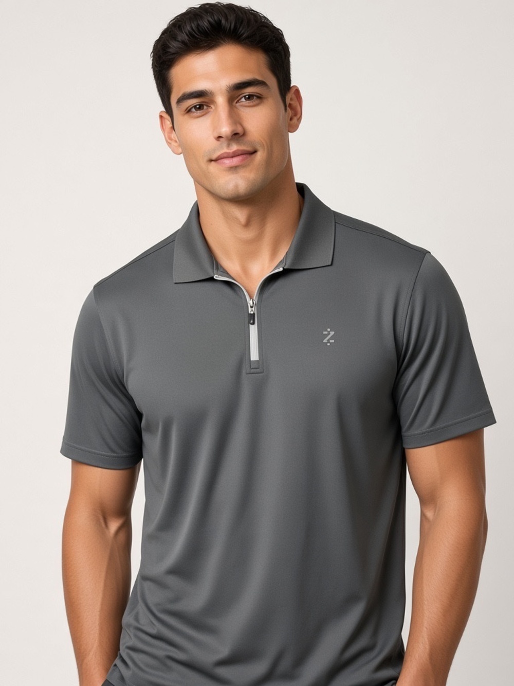 IZOD Z-Sport 1/4 Zip Polo Shirt - Size Large